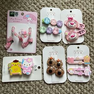 6 packs of cute accessories